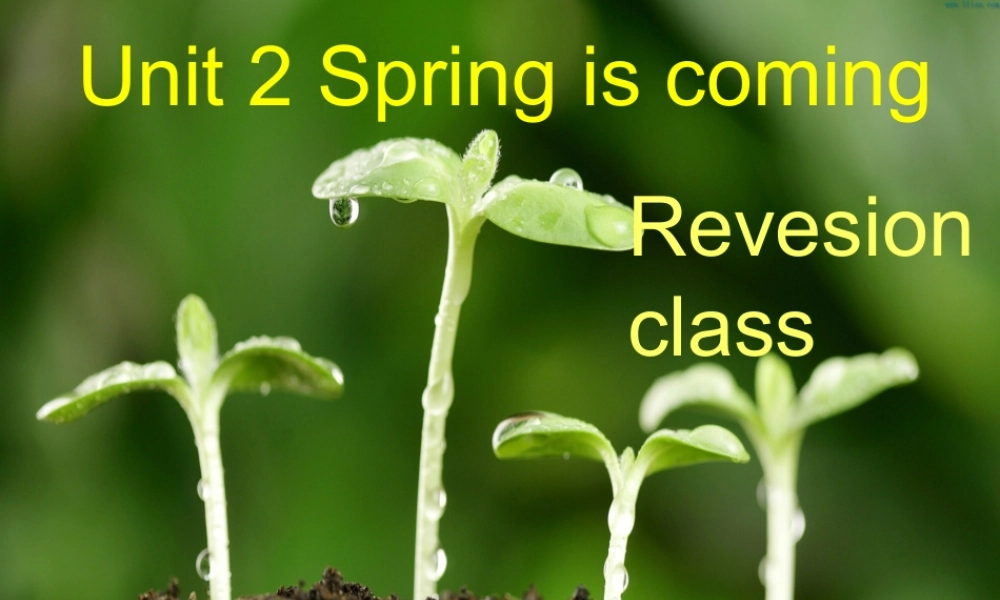 五年级英语下册 unit 2 spring is coming课件 陕旅版-陕旅版小学五年级下册英语课件