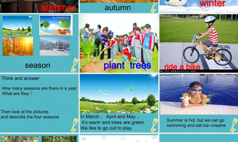 五年级英语下册 unit 2 spring is coming课件 陕旅版-陕旅版小学五年级下册英语课件