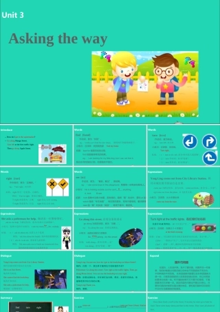 五年级英语下册 Unit 3 Asking the way（第1课时）课件 （新版）牛津版-（新版）牛津版小学五年级下册英语课件