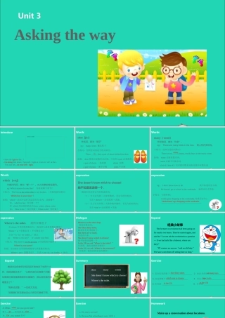 五年级英语下册 Unit 3 Asking the way（第2课时）课件 （新版）牛津版-（新版）牛津版小学五年级下册英语课件