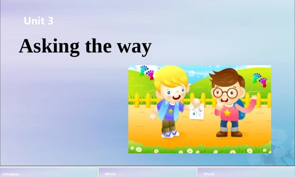 五年级英语下册 Unit 3 Asking the way（第2课时）课件 牛津版-牛津版小学五年级下册英语课件