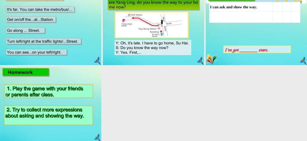 五年级英语下册 Unit 3 Asking the way（第2课时）课件 牛津译林版（三起）-牛津版小学五年级下册英语课件