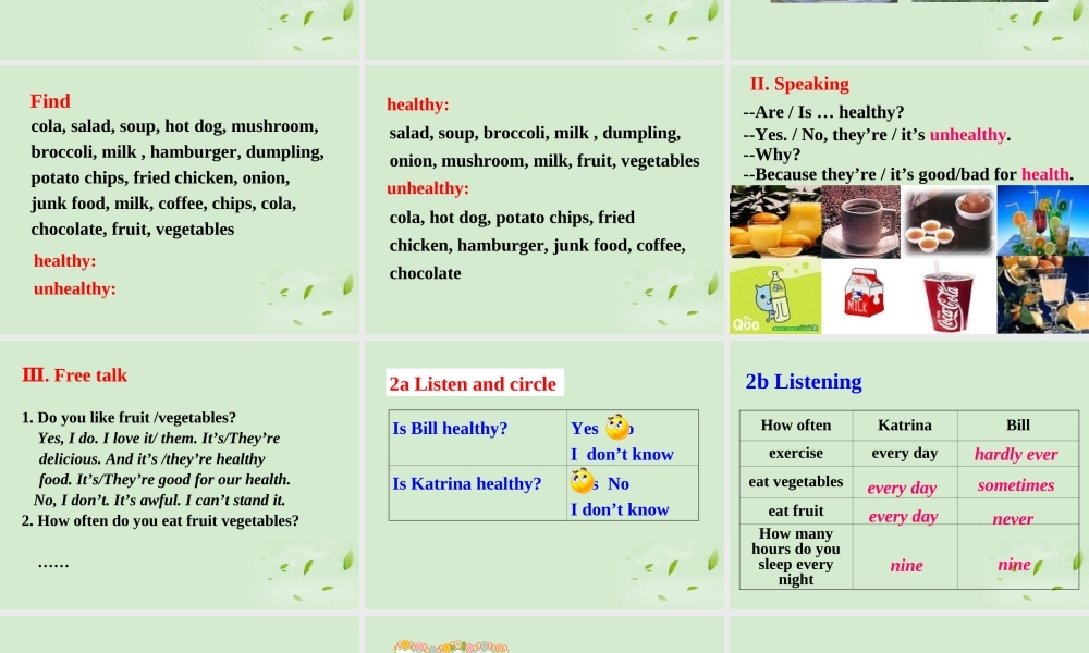 五年级英语下册 unit16Revision(2)课件 人教新起点