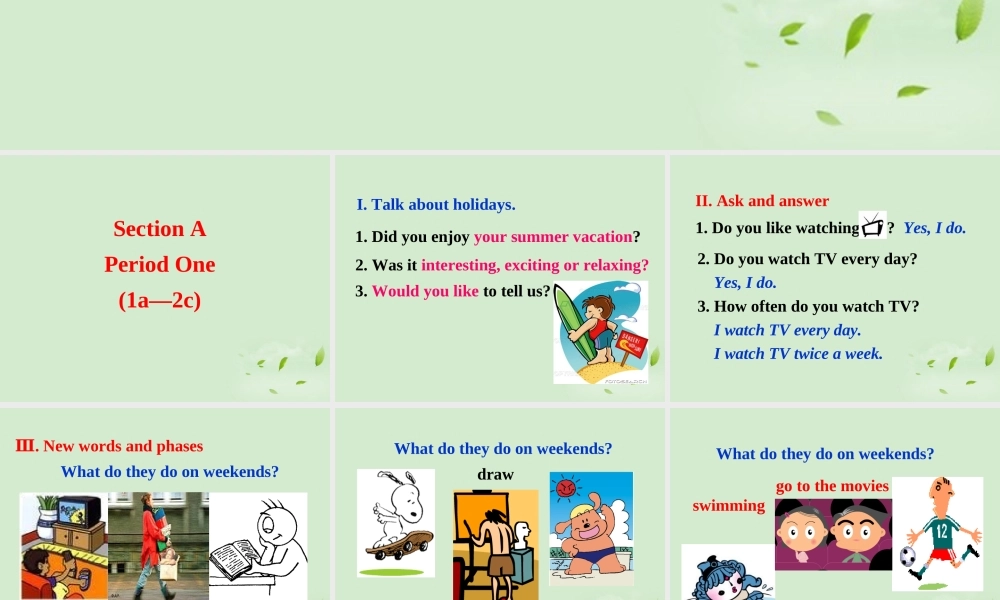 五年级英语下册 unit16Revision课件 人教新起点