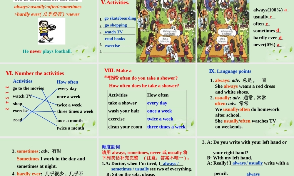 五年级英语下册 unit16Revision课件 人教新起点