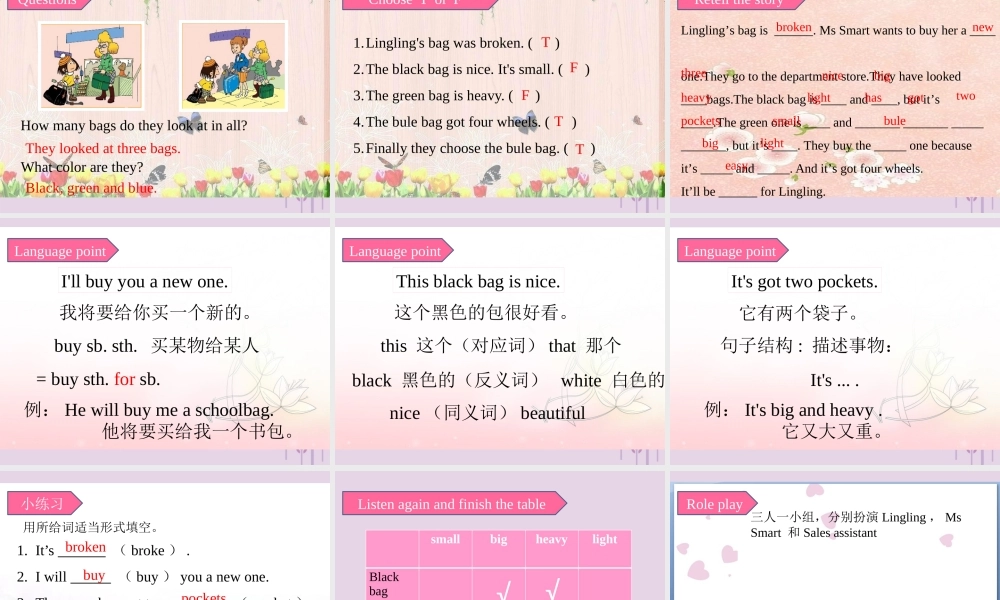 五年级英语下册 Module 5 Unit 1 It’s big and light课件 外研版（三起）-外研版小学五年级下册英语课件