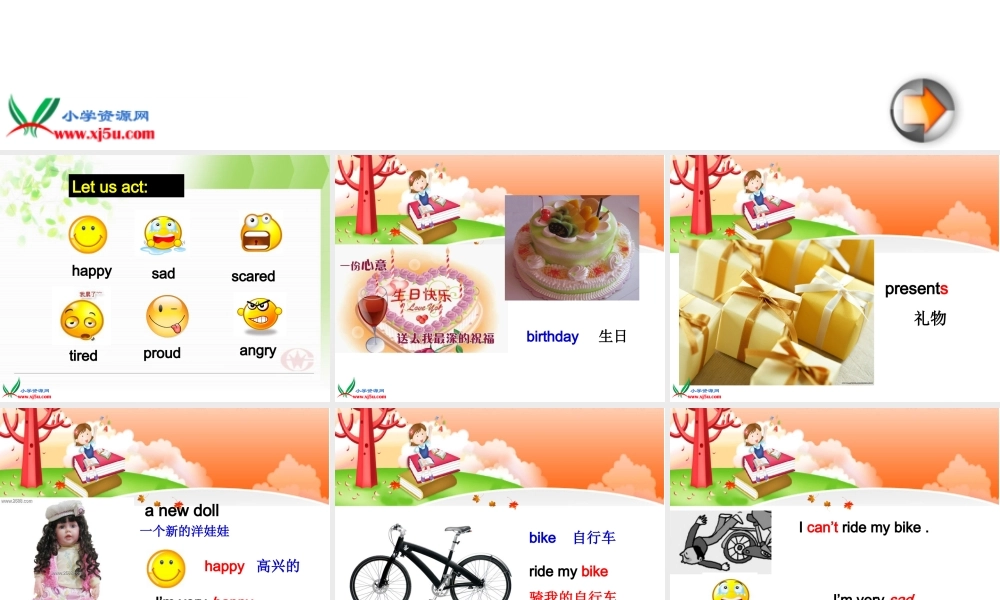 五年级英语下册课件 unit2Emotions Lesson3课件 闽教版