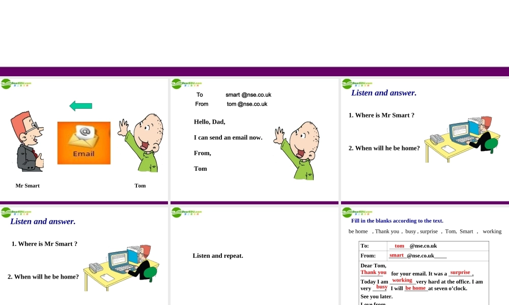 五年级英语下册课件Module 7 Unit 2 I will be home at seven o’clock（7）课件 外研版（一起）