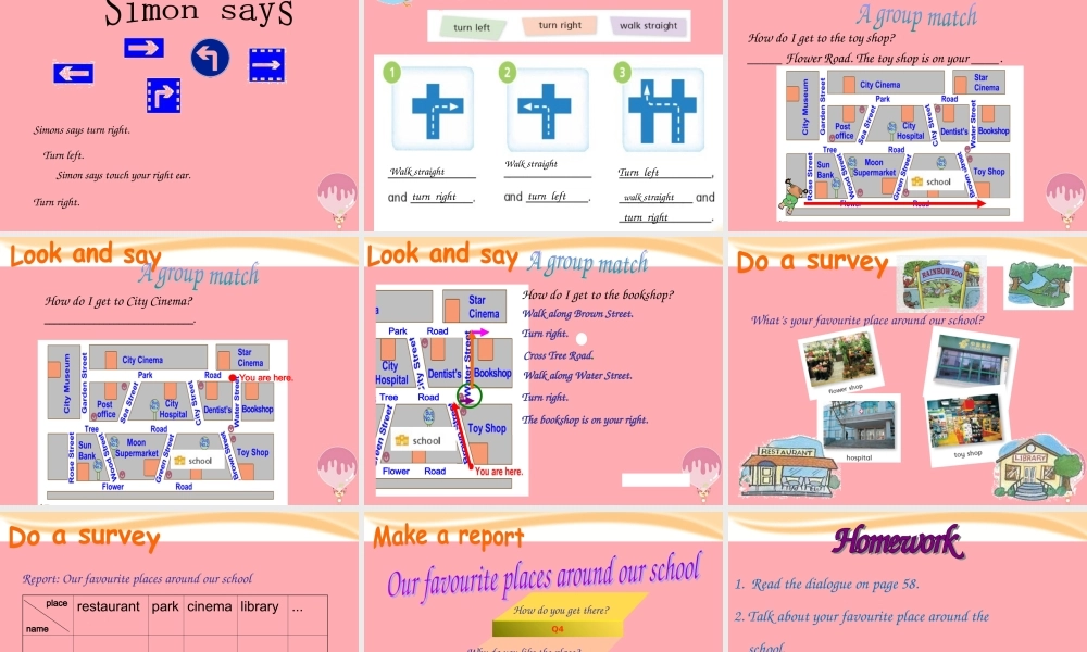五年级英语上册 Unit 9 Around the city课件 牛津上海版-牛津上海版小学五年级上册英语课件