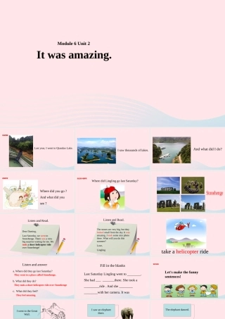 五年级英语下册 Module 6 Unit 2 It was amazing课件 外研版（一起）-外研版小学五年级下册英语课件