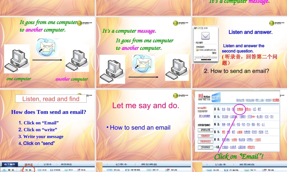 五年级英语下册 Module 7 Unit 1 Let’s send an email课件（1） 外研版（三起）