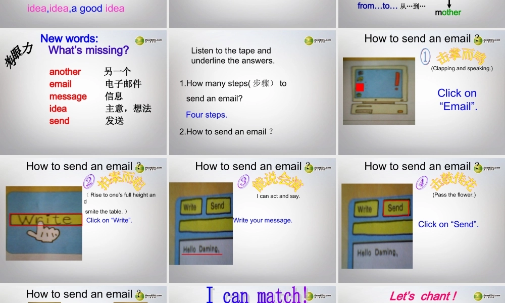 五年级英语下册 Module 7 Unit 1 Let’s send an email课件（2） 外研版（三起）