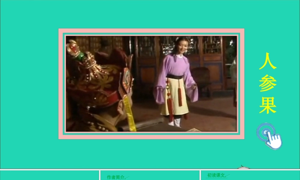 五年级语文上册 第八单元 27 我的长生果课件