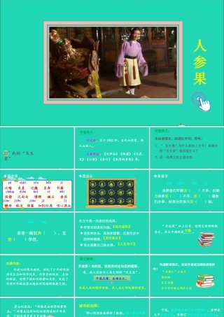 五年级语文上册 第八单元 27 我的长生果课件