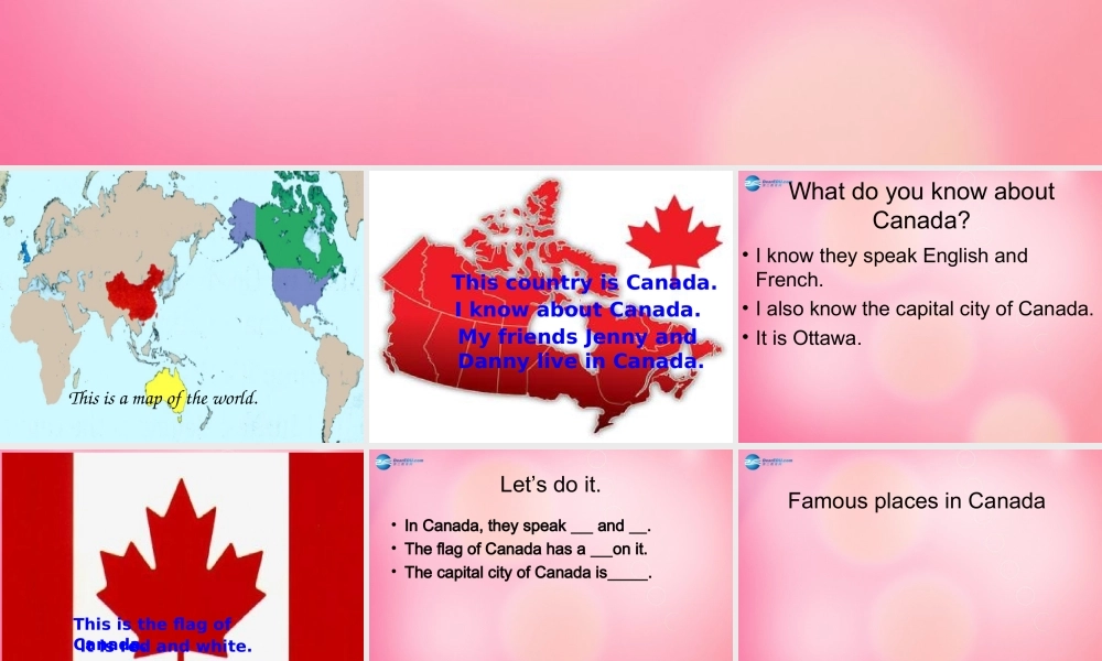 五年级英语上册 Unit2 lesson 11 Canada课件1 冀教版（三起）-冀教版小学五年级上册英语课件