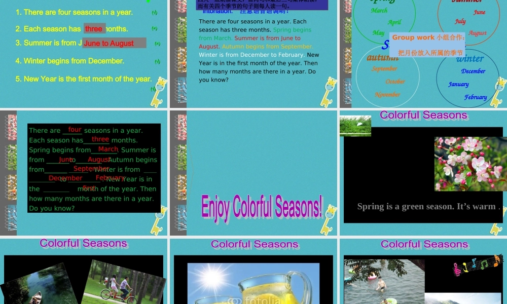 五年级英语下册 unit 3 spring begins from march课件1 陕旅版-陕旅版小学五年级下册英语课件