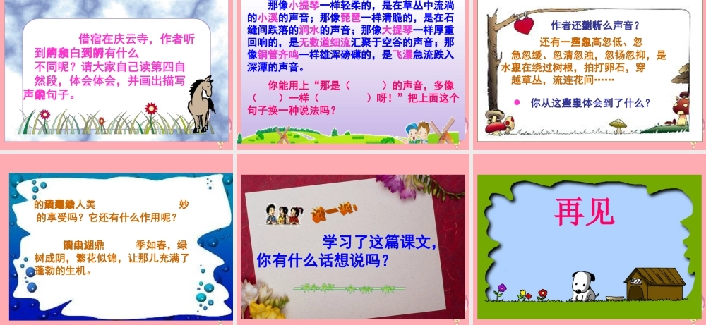 五年级语文上册 第16课 鼎湖山听泉课件 苏教版-苏教版小学五年级上册语文课件