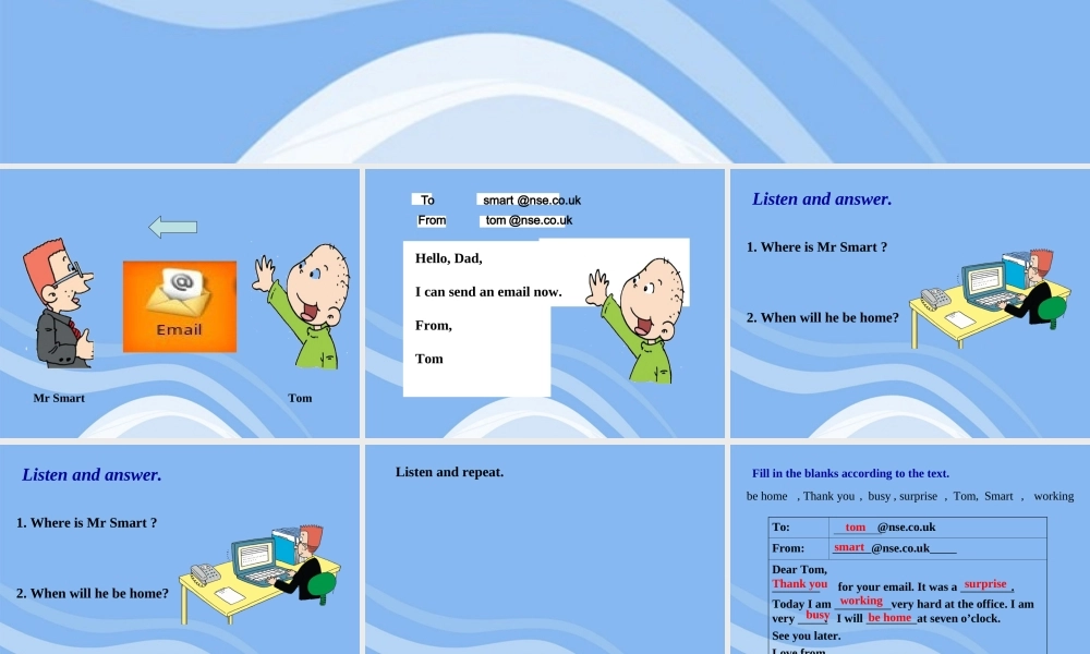 五年级英语下册 Module 7 Unit 2 I will be home at seven o’clock（7）课件 外研版（一起）