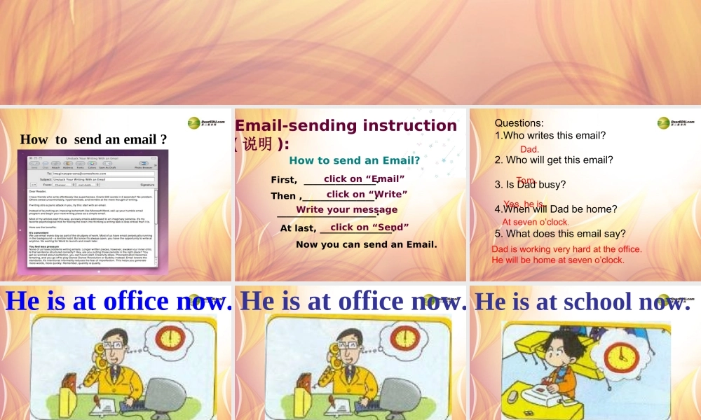 五年级英语下册 Module 7 Unit 2 I will be home at seven o’clock课件（3） 外研版（三起）