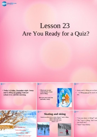 五年级英语上册 Unit3 A Trip to Beijing Lesson 23课件 冀教版（三起）-冀教版小学五年级上册英语课件