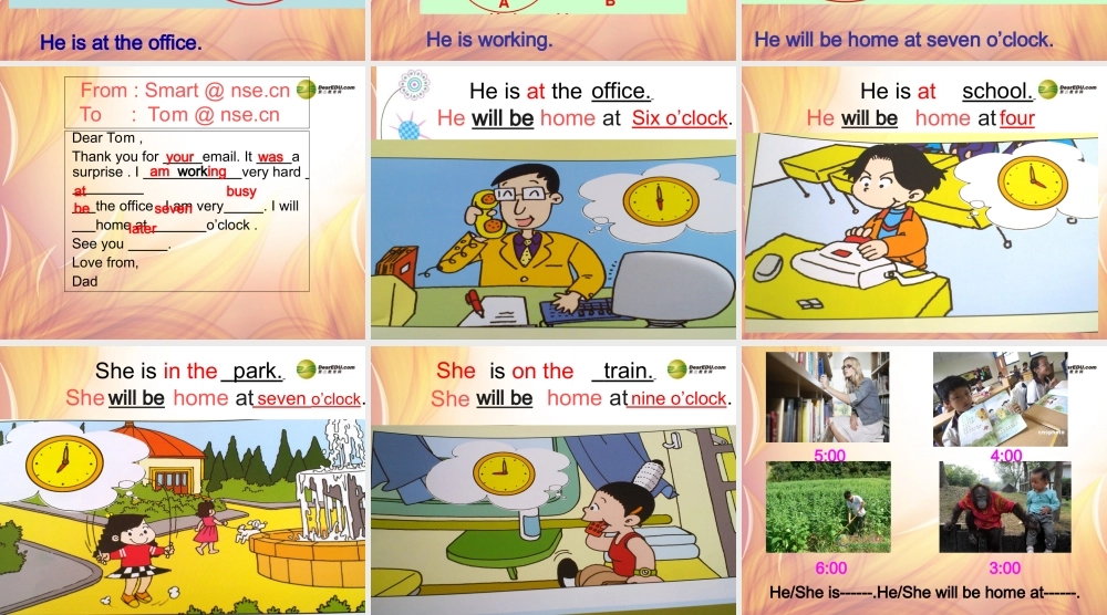 五年级英语下册 Module 7 Unit 2 I will be home at seven o’clock课件（4） 外研版（三起）