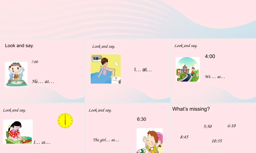 五年级英语下册 Module 7 unit 2 i'll be home at 7 o'clock课件1 外研版（一起）-外研版小学五年级下册英语课件