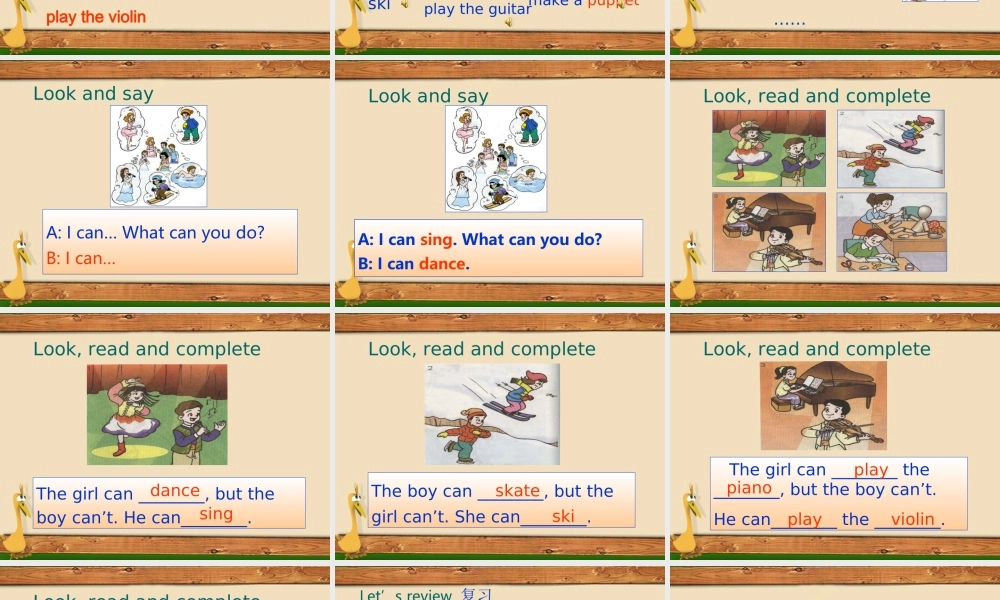 五年级英语上册 unit3 Part B课件 苏教牛津版