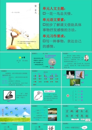 五年级语文上册 第一单元 1 白鹭课件