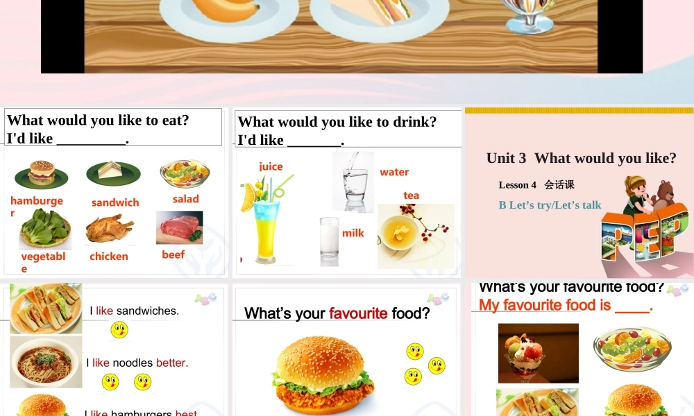 五年级英语上册 Unit3 What would you like课件1 人教PEP-人教PEP小学五年级上册英语课件