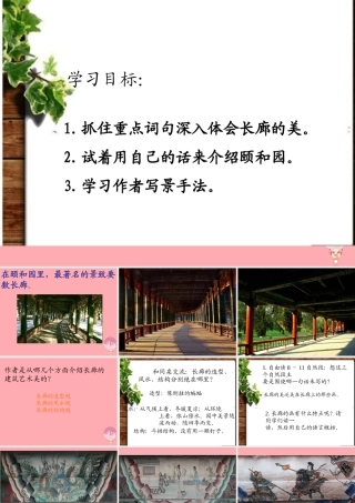 五年级语文上册 第八单元 颐和园的长廊课件4 西师大版-西师大版小学五年级上册语文课件