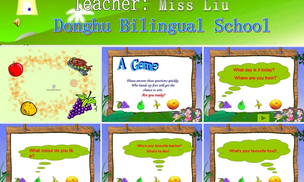 五年级英语上册 Unit3 What’s your favourite food_ PartA 课件  人教PEP