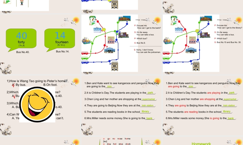 五年级英语上册 Unit3(1)课件 闽教版