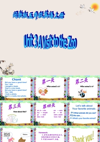 五年级英语上册 Unit3(2)课件 闽教版