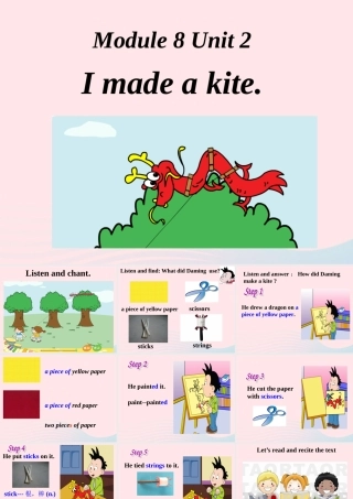 五年级英语下册 Module 8 unit 2 i made a kite课件1 外研版（一起）-外研版小学五年级下册英语课件