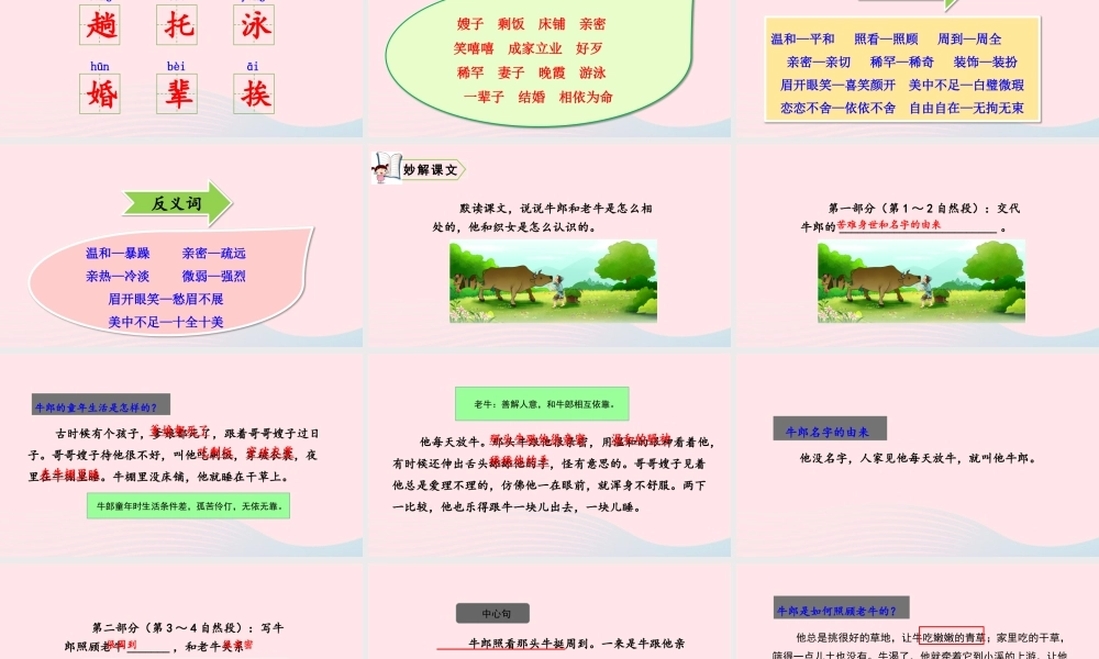 五年级语文上册 第三单元 10 牛郎织女（一）教学课件 新人教版-新人教版小学五年级上册语文课件