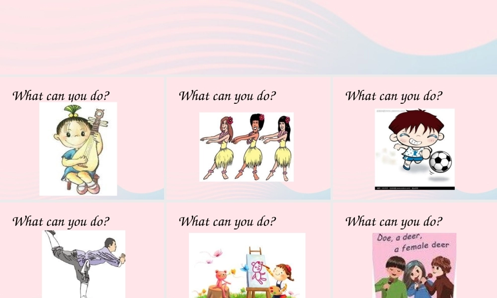 五年级英语上册 Unit4 What can you do第二课时课件 人教PEP-人教PEP小学五年级上册英语课件