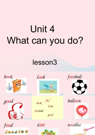 五年级英语上册 Unit4 What can you do第三课时课件 人教PEP-人教PEP小学五年级上册英语课件