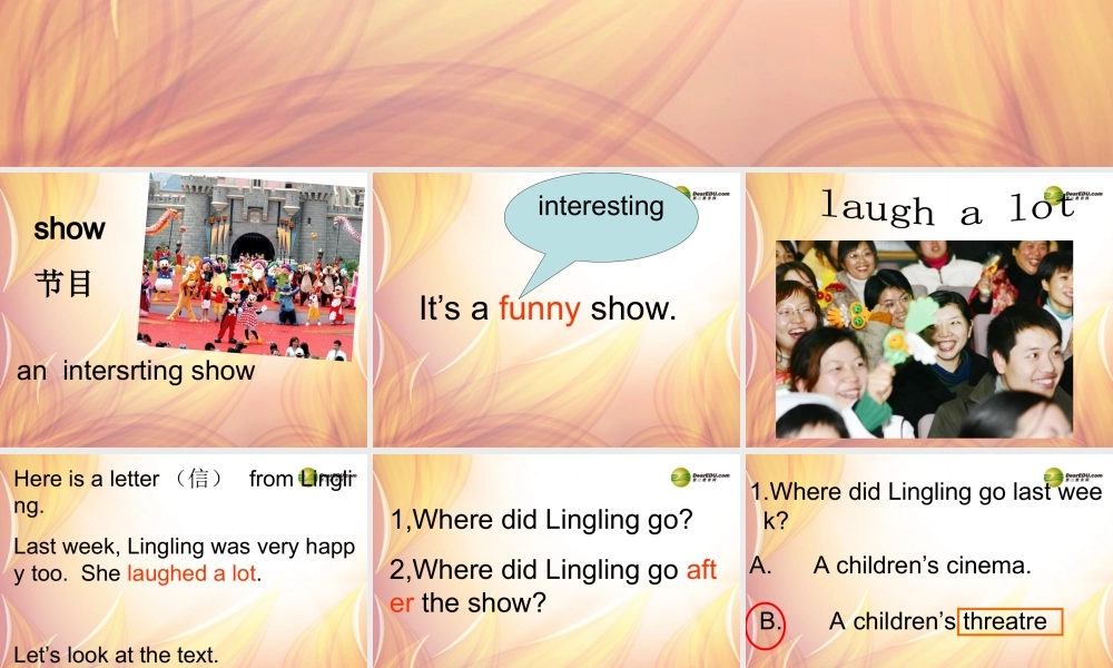 五年级英语下册 Module 9 Unit 1 we laughed a lot课件（3） 外研版（三起）