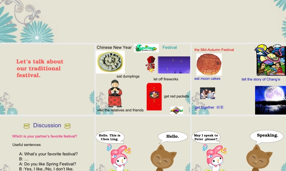 五年级英语上册 Unit4(2)课件 闽教版