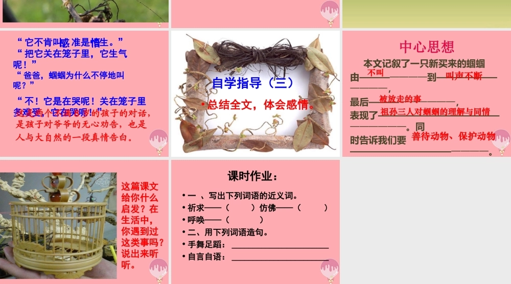 五年级语文上册 第二单元 蝈蝈课件3 西师大版-西师大版小学五年级上册语文课件