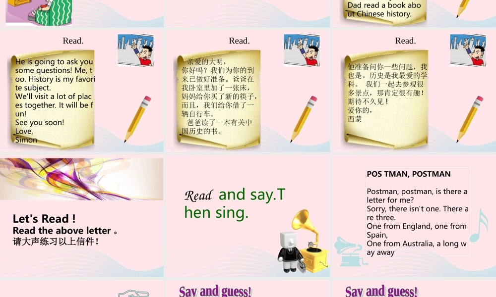 五年级英语下册 Module 9 unit 2 mum bought new chopsticks for you课件2 外研版（一起）-外研版小学五年级下册英语课件