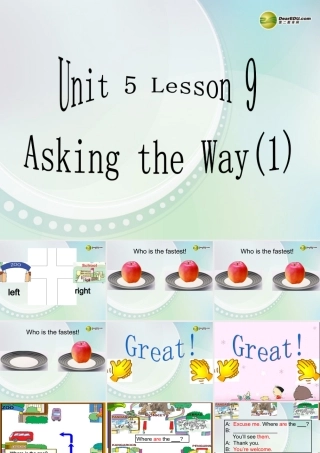 五年级英语上册 Unit5 Asking the Way Lesson9课件 闽教版