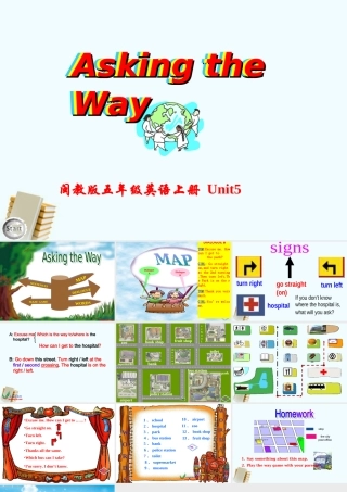 五年级英语上册 unit5课件 闽教版