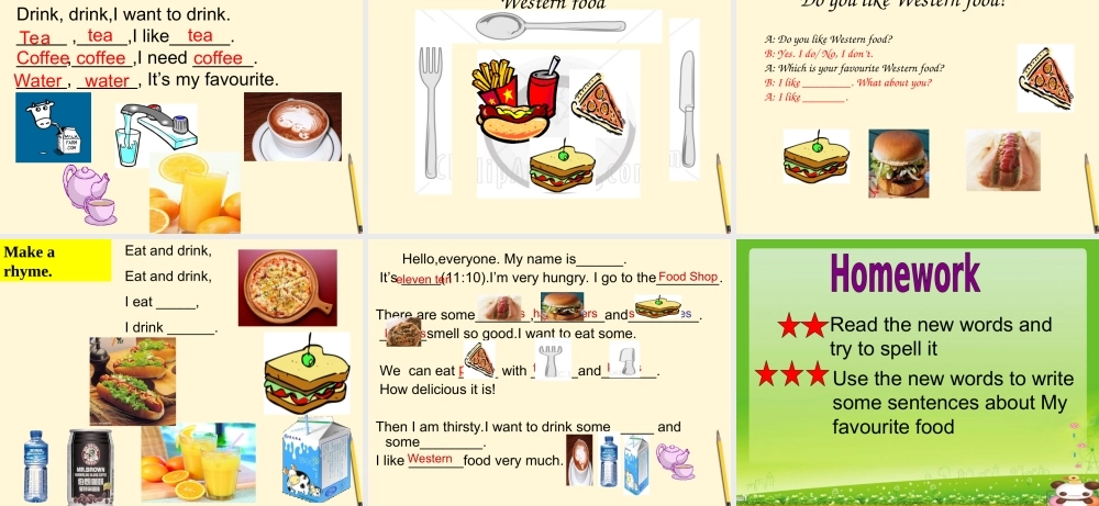 五年级英语上册 Unit5课件 人教新起点