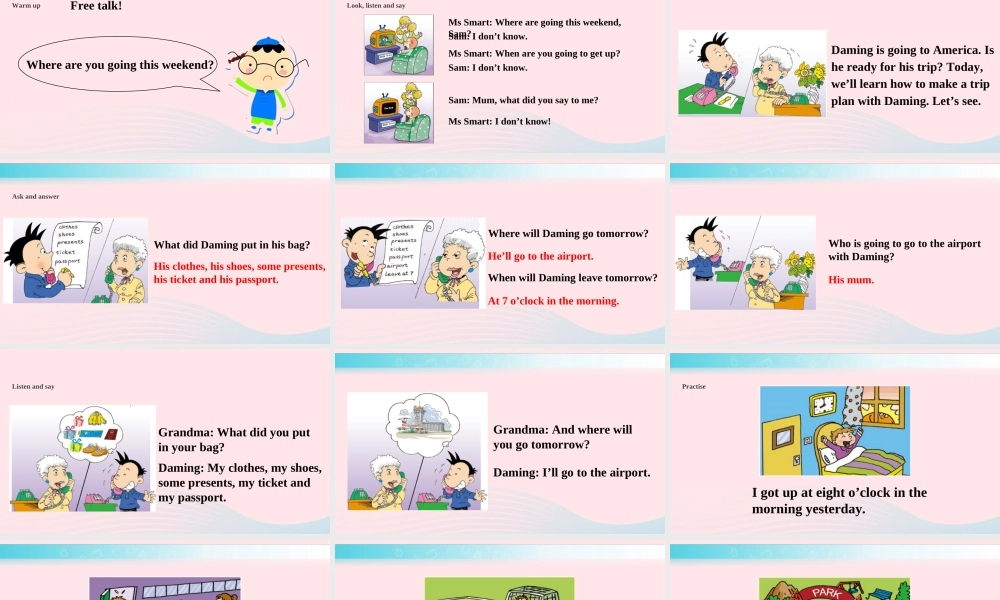 五年级英语下册 Module 10 unit 1 what did you put in your bag课件1 外研版（一起）-外研版小学五年级下册英语课件