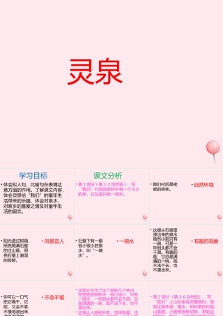 五年级语文上册 第三单元 12《灵泉》课件 北京版-北京版小学五年级上册语文课件