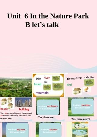 五年级英语上册 Unit6 In a nature park Part B lets talk课件 人教PEP-人教PEP小学五年级上册英语课件