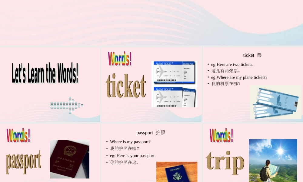 五年级英语下册 Module 10 unit 1 what did you put in your bag课件3 外研版（一起）-外研版小学五年级下册英语课件