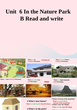 五年级英语上册 Unit6 In a nature park Part B Read and write课件 人教PEP-人教PEP小学五年级上册英语课件