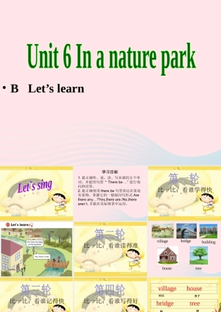 五年级英语上册 Unit6 In a nature park第四课时课件 人教PEP-人教PEP小学五年级上册英语课件